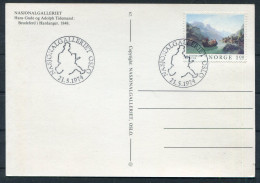 1974 Norway Nasjonalgalleriet, National Art Gallery Postcard - Briefe U. Dokumente