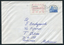 1985 Norway Oslo Christmas Post FRAMA Cover - Madagascar  - Storia Postale