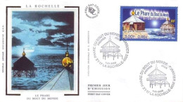 France 3294el Fdc Phares La Rochelle San Juan De Salvamento - Faros