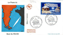 France 3294l Fdc Phares La Rochelle San Juan De Salvamento - Faros