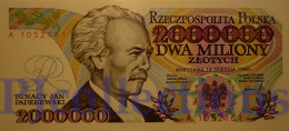 POLONIA - POLAND 2000000 ZLOTYCH 1992 PICK 158a UNC PREFIX "A" - Poland