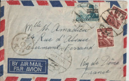 1947 - EGYPTE - ENVELOPPE Avec CENSURE De CAIRO => CLERMONT-FERRAND - Covers & Documents