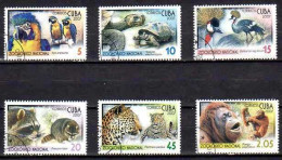 Cuba 2007 Animaux Sauvages (65) Yvert N° 4440 à 4445 Oblitéré Used - Used Stamps