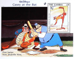 BLOC DISNEY GAMBIA N° BF 204 DE 1993 "CASEY AU BATON" NEUF** - Disney