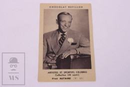 Chocolat Révillon Chromo Paramount Movie Actor Fred Astaire - 6,5 X 10,4 Cm - Revillon
