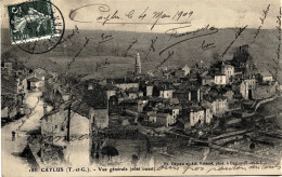 2745 - Tarn Et Garonne -  CAYLUS  :  Vue Générale Coté Ouest    Circulée 1909 - Caylus
