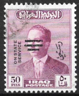 IRAQ 1973 Official Postage Stamp, King Faisal Stamps With Portrait Obliterated ''50f Purple High Value''  Used (**) - Iraq