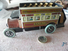 Vintage Reproduction De Bus Jouet En Tole - Toy Memorabilia