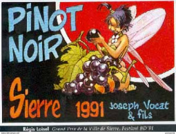 LOISEL : Etiquette PINOT NOIR Salon SIERRE 1991 - Loisel