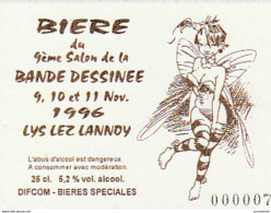 LOISEL : Etiquette BIERE Salon LYS LEZ LANNOY 1996 , Numérotée - Loisel