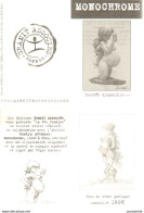 LOISEL : Carte Annonce Statuette MONOCHROME - Loisel