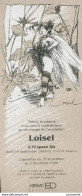 LOISEL : Carte Annonce Exposition Librairie ESPACE BD - Loisel