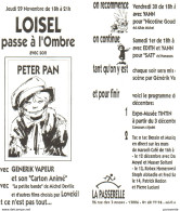 LOISEL : Carte Annonce Exposition Librairie LA PASSERELLE - Loisel