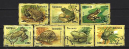 Tanzanie 1996 Animaux Grenouilles (79) Yvert N° 1955 à 1961 Oblitérés Used - Tanzania (1964-...)