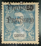 1902 - CONGO - D.CARLOS I - SOBRECARGA DUPLA " PROVISÓRIO " CE44b - Congo Portoghese