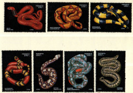 Tansania 1996 - Mi.Nr. 2340 - 2346 - Postfrisch MNH - Tiere Animals Schlangen Snakes - Serpenti