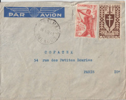 1948 - CAMEROUN - ENVELOPPE De M'BALMAYO ! => PARIS - Lettres & Documents