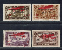 Syrie. 1926. Poste Aérienne N° 34/37* TB. - Aéreo