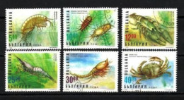 Bulgarie 1996 Animaux Crustacés (85) Yvert N° 3682 à 3687 Oblitérés Used - Usati