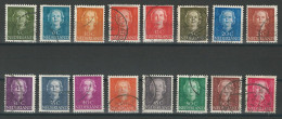 Niederlande NVPH 518-33, Mi 525-39, 582 O - Gebraucht