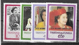 Tristan Da Cunha 1988 Mnh ** 5,5 Euros Overprint Set - Tristan Da Cunha