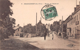 BEAUCOURT (Territoire-de-Belfort) - Route De Badevel - Voyagé 1922 (2 Scans) - Beaucourt