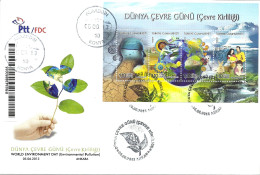 Turkey; FDC 2013 World Environment Day - Umweltverschmutzung