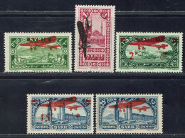 Syrie. 1929-30. N° 38/42* TB. - Posta Aerea