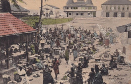 Markt In Sekondi West Afrika  Edit Heinr. Rathjen Rissen Hamburg Hand Colored - Ghana - Gold Coast