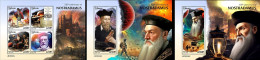 Liberia 2023, Nostradamus, 4val In BF+2BF - Astronomy