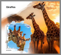 SIERRA LEONE 2023 MNH Giraffes Giraffen S/S – OFFICIAL ISSUE – DHQ2411 - Girafes