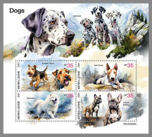 SIERRA LEONE 2023 MNH Dogs Hunde M/S – OFFICIAL ISSUE – DHQ2411 - Honden