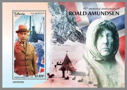 LIBERIA 2023 MNH Roald Amundsen Polarforscher S/S I – OFFICIAL ISSUE – DHQ2411 - Poolreizigers & Beroemdheden