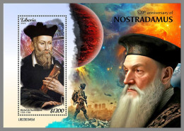 LIBERIA 2023 MNH Nostradamus S/S I – OFFICIAL ISSUE – DHQ2411 - Astronomy