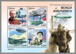 LIBERIA 2023 MNH Roald Amundsen Polarforscher M/S – OFFICIAL ISSUE – DHQ2411 - Explorateurs & Célébrités Polaires