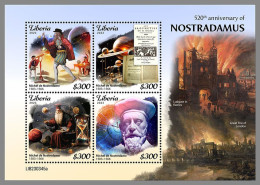 LIBERIA 2023 MNH Nostradamus M/S – OFFICIAL ISSUE – DHQ2411 - Astronomy