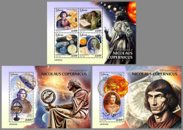 LIBERIA 2023 MNH Nicolaus Copernicus Astronom M/S+2S/S – OFFICIAL ISSUE – DHQ2411 - Astronomy