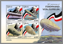 LIBERIA 2023 MNH Ferdinand Von Zeppelin M/S – OFFICIAL ISSUE – DHQ2411 - Zeppeline