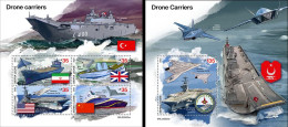 Sierra Leone 2023, Drone Carriers, 4val In BF +BF - Sierra Leone (1961-...)