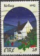 IRELAND 1992 Christmas - 28p Adoration Of The Shepherds (illuminated Manuscript) (Benedotto Bardone) FU - Used Stamps