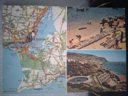 Lisboa. Setubal. MAP Postcard 1973 - Setúbal