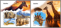 SIERRA LEONE 2023 MNH Giraffes Giraffen M/S+S/S – IMPERFORATED – DHQ2411 - Jirafas