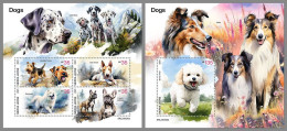 SIERRA LEONE 2023 MNH Dogs Hunde M/S+S/S – IMPERFORATED – DHQ2411 - Honden