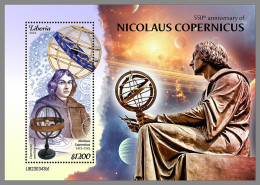 LIBERIA 2023 MNH Nicolaus Copernicus Astronom S/S I – IMPERFORATED – DHQ2411 - Astronomy