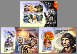 LIBERIA 2023 MNH Nicolaus Copernicus Astronom M/S+2S/S – IMPERFORATED – DHQ2411 - Astronomy