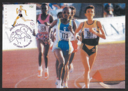 Portugal Course Féminine Jeux Olympiques 2000 Sidney Athlétisme Carte Maximum Crossing Athletics Olympic Games Maxicard - Sommer 2000: Sydney