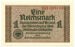 1 REICHSMARK OCCUPAZIONE TEDESCA ITALIA REICHSKREDITKASSEN 1943 FDS - Geallieerde Bezetting Tweede Wereldoorlog