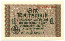 1 REICHSMARK OCCUPAZIONE TEDESCA ITALIA REICHSKREDITKASSEN 1943 FDS - Ocupación Aliados Segunda Guerra Mundial