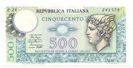 500 LIRE BIGLIETTO DI STATO MERCURIO 02/04/1979 FDS - Altri & Non Classificati