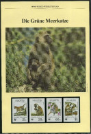 St. Kitts 1986 WWF Grüne Meerkatze #GI387 - St.Kitts Und Nevis ( 1983-...)
